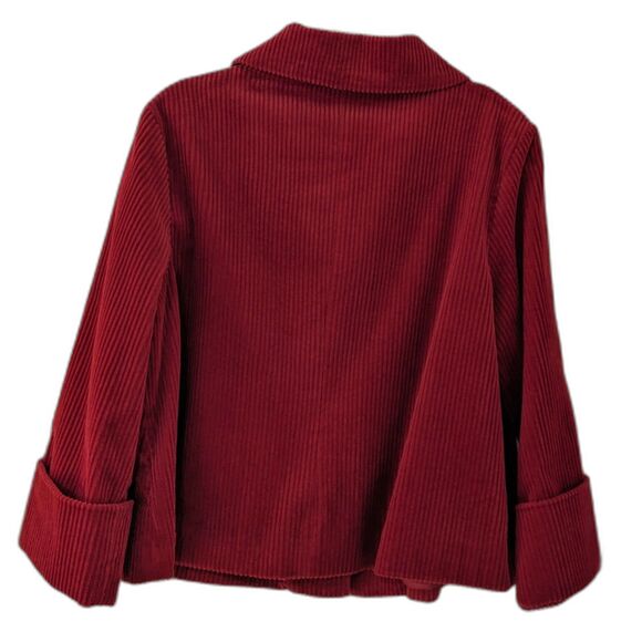 VINTAGE 80s/early 90s First Issue Liz Claiborne Swing Coat RhinestoneButton SzXL - Picture 2 of 6